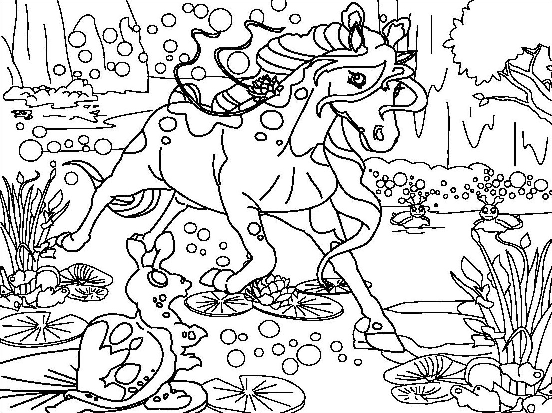 coloriage bella sara ondine